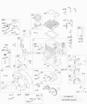 Page F Diagram and Parts List for  Briggs and Stratton Engine